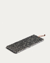 Servierbrett Arlena aus dunkelgrauem Granit, 38 x 15 cm