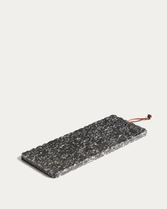 Servierbrett Arlena aus dunkelgrauem Granit, 38 x 15 cm