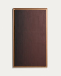 Abstraktes Bild Breon, handgemalt in Burgunderrottönen, 110 x 190 cm