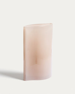 Vase en verre Ardeni, rose pâle, 28 cm