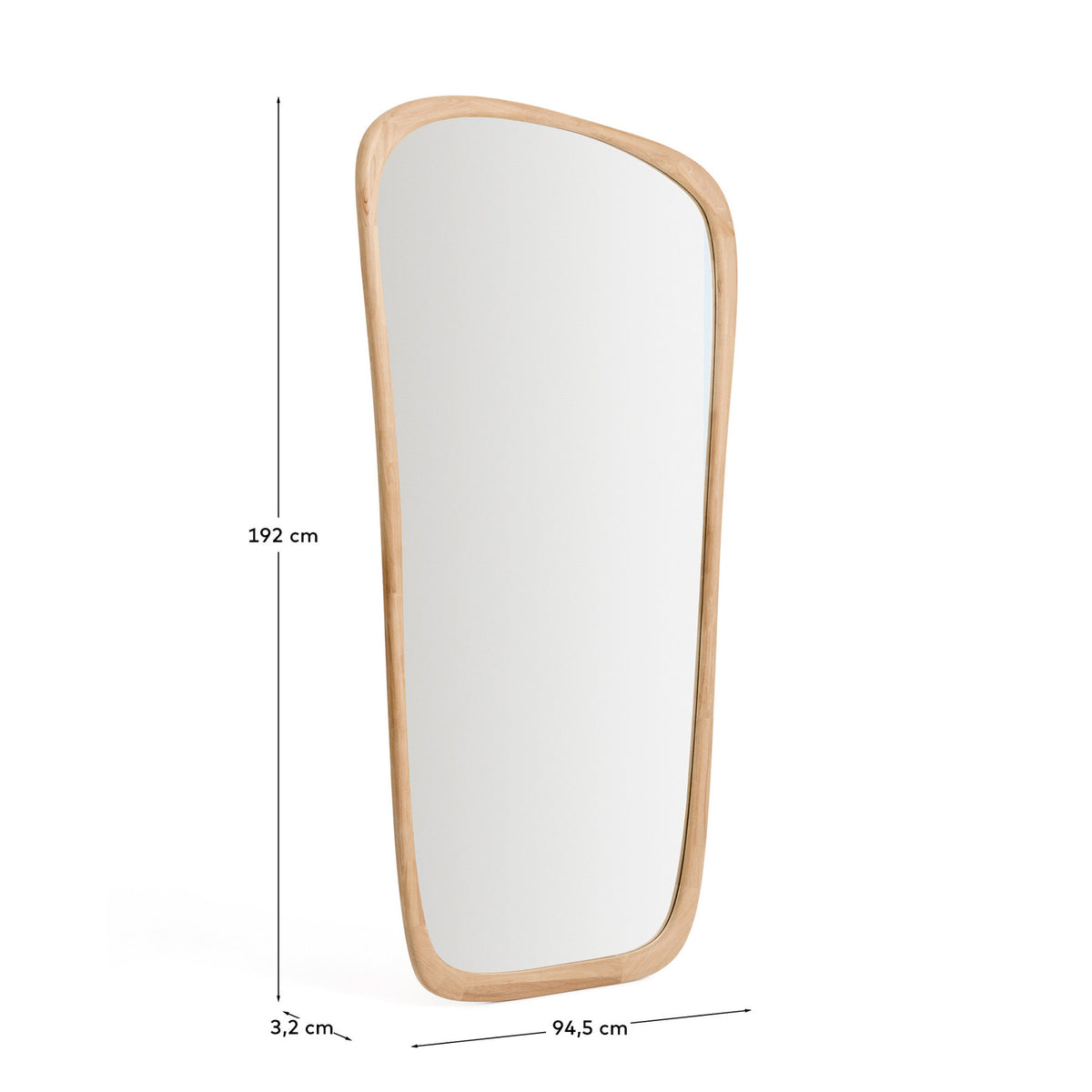 Spiegel Alura aus Teakholz 94,6 x 192,1 cm FSC 100 % in Braun präsentiert im Onlineshop von KAQTU Design AG. Wandspiegel ist von Kave Home