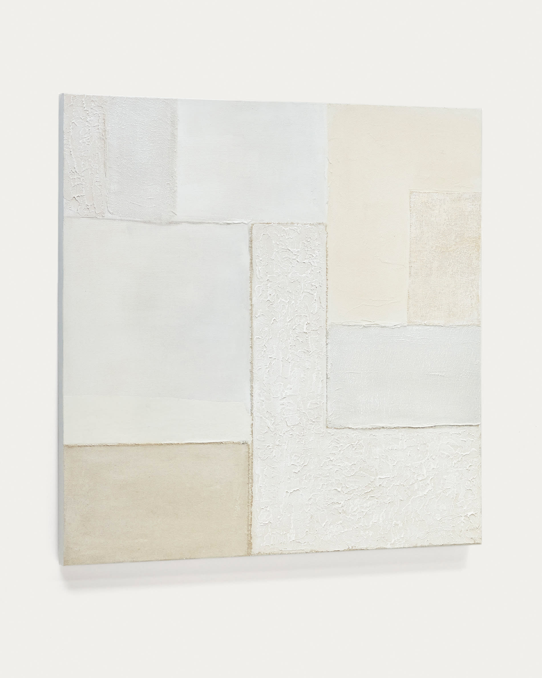3D-Modell der Pineda Leinwand 95x95 cm in Weiss, MDF-Rahmen, ideal für kreative Büros, AR-kompatibel.