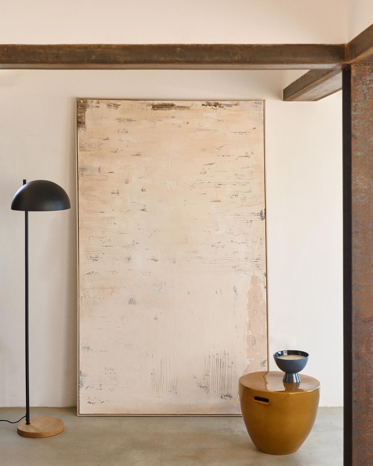 Silpa Bild abstrakt hellbeige 200 x 120 cm