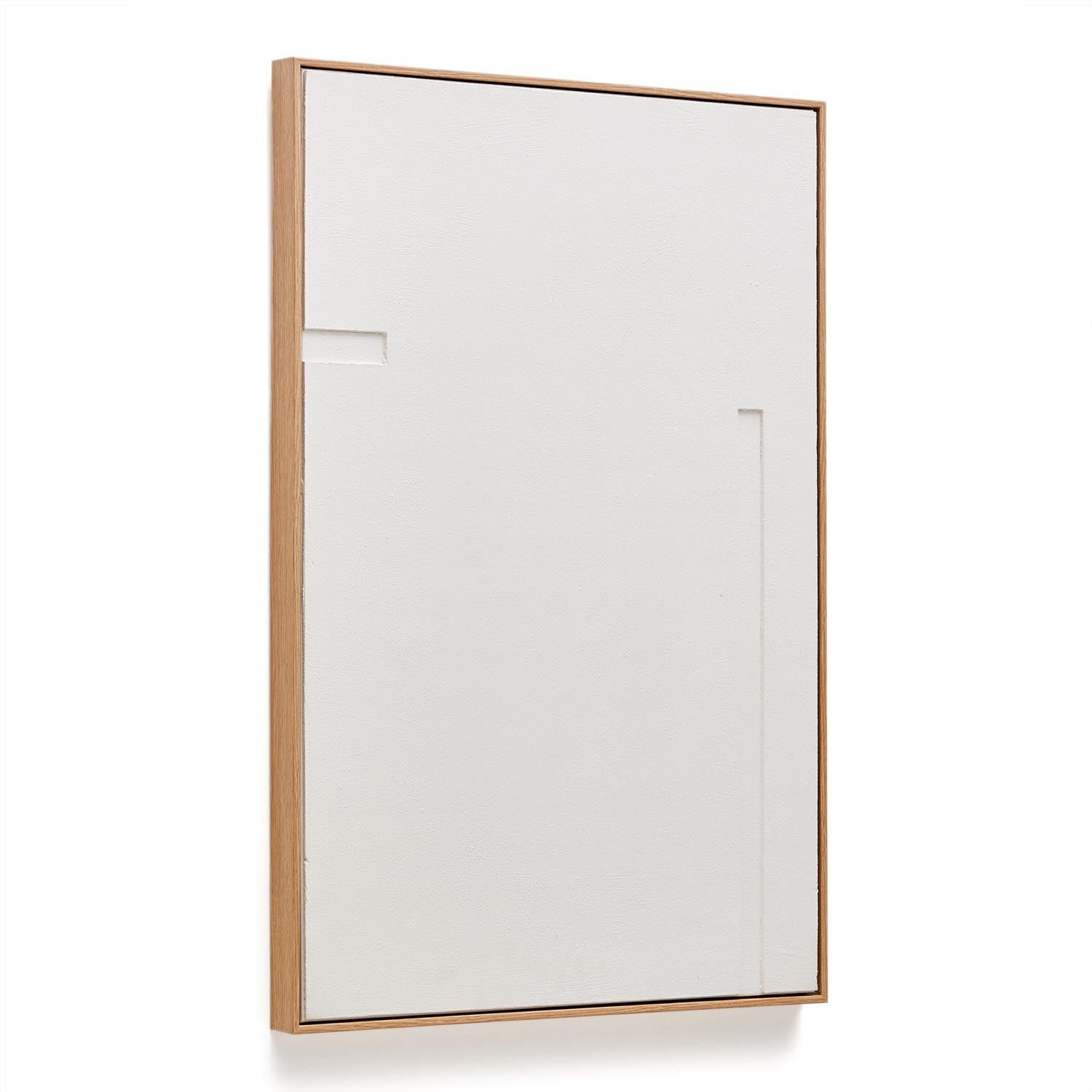 Entdecken Sie das Sefri Bild von Kave Home: geometrische Eleganz in Weiß (60 x 90 cm) für stilvolle Wanddekoration und modernes Wohndesign.