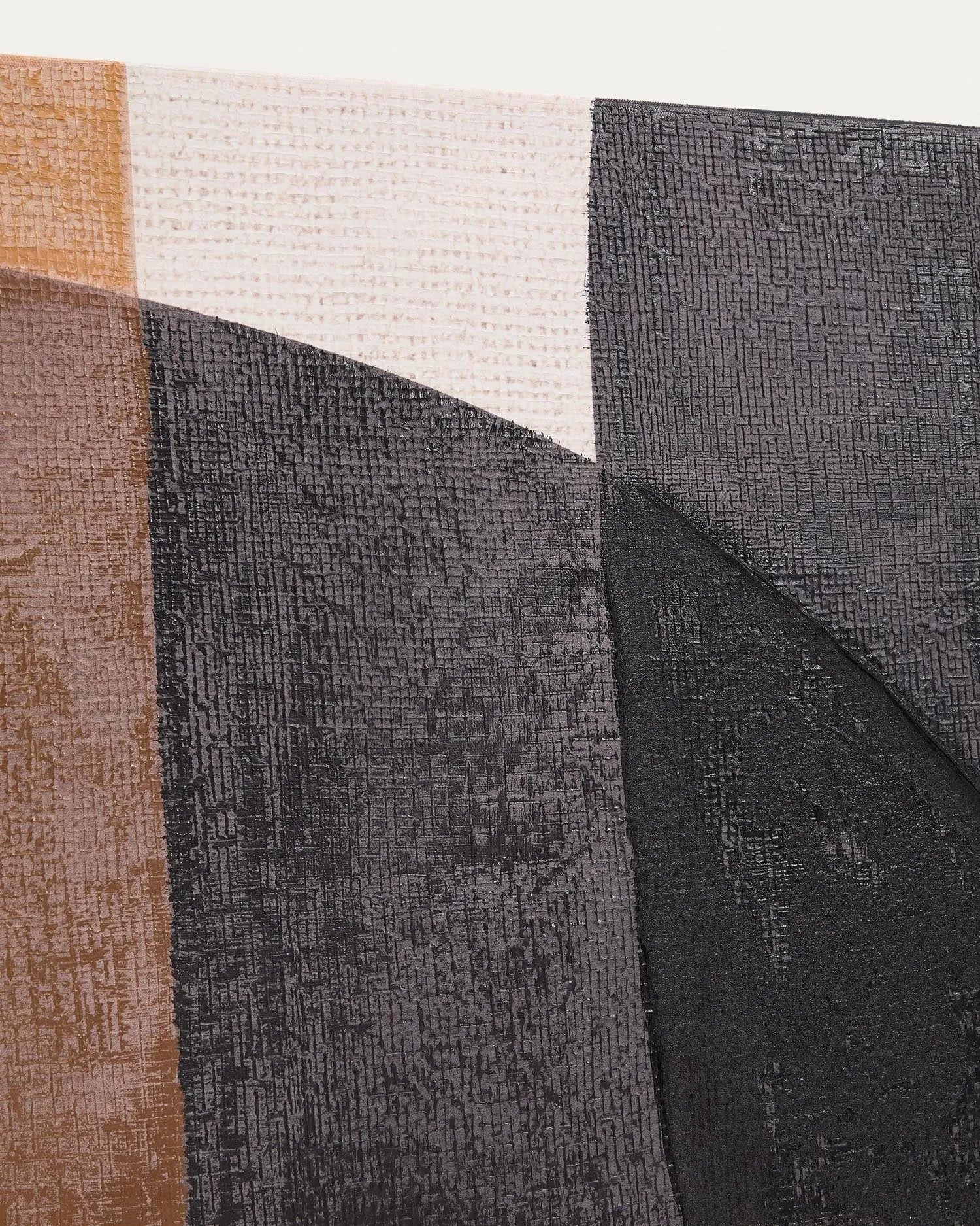 Ein modernes Kunstwerk in warmen Brauntönen, das Tiefe und Eleganz in jeden Raum bringt.