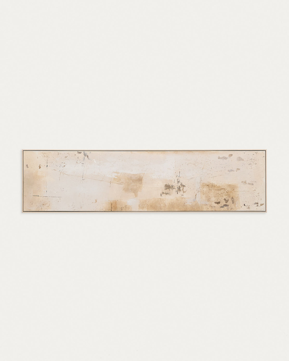 Abstraktes Bild Silpa dunkelbeige 182 x 47 cm in Weiss, Beige, Ecru präsentiert im Onlineshop von KAQTU Design AG. Bild ist von Kave Home