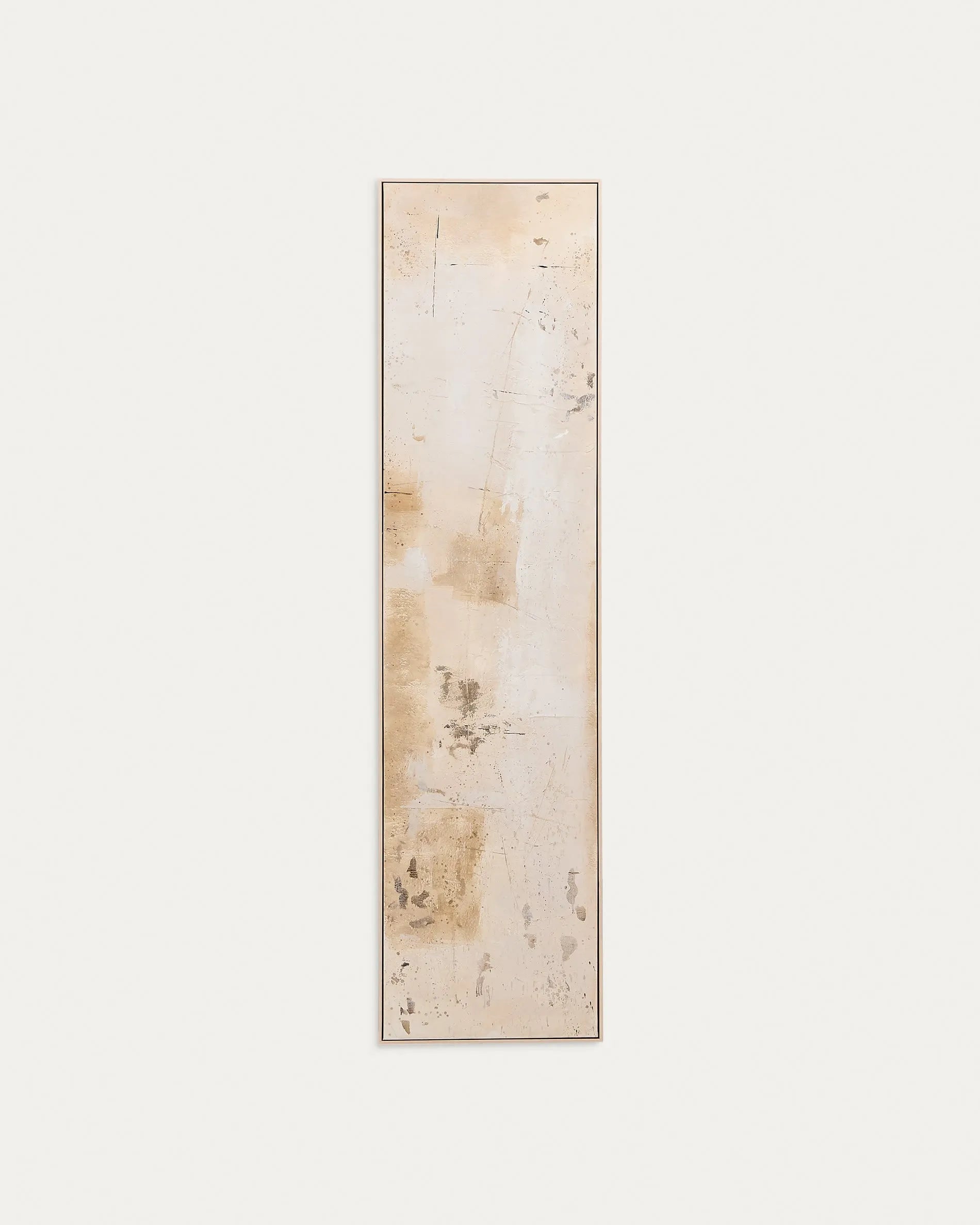 Ein elegantes Kunstwerk in Beige- und Grautönen, das Ruhe und Stil in jeden Raum bringt. Perfekt für moderne Interieurs.