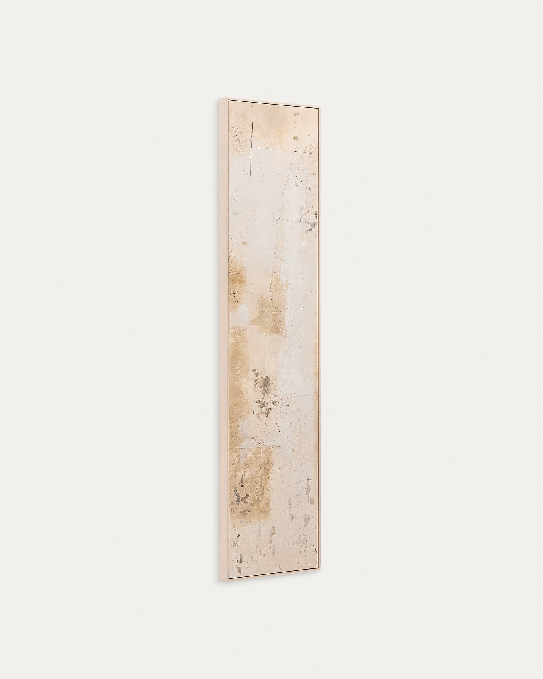 Ein elegantes Kunstwerk in Beige- und Grautönen, das Ruhe und Stil in jeden Raum bringt. Perfekt für moderne Interieurs.