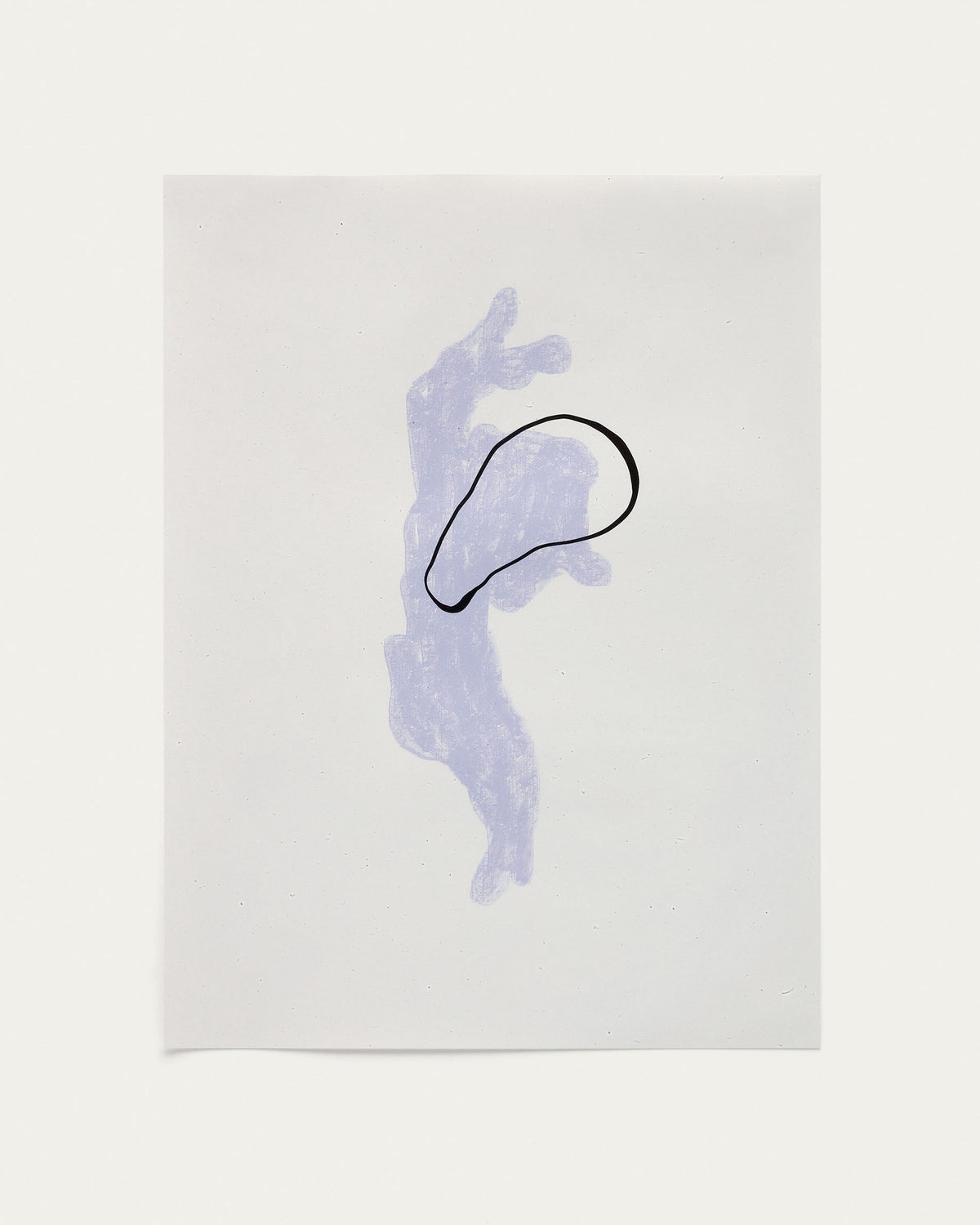 Inka Bild aus Papier weiss und blau 42 x 56 cm in Blau präsentiert im Onlineshop von KAQTU Design AG. Bild ist von Kave Home