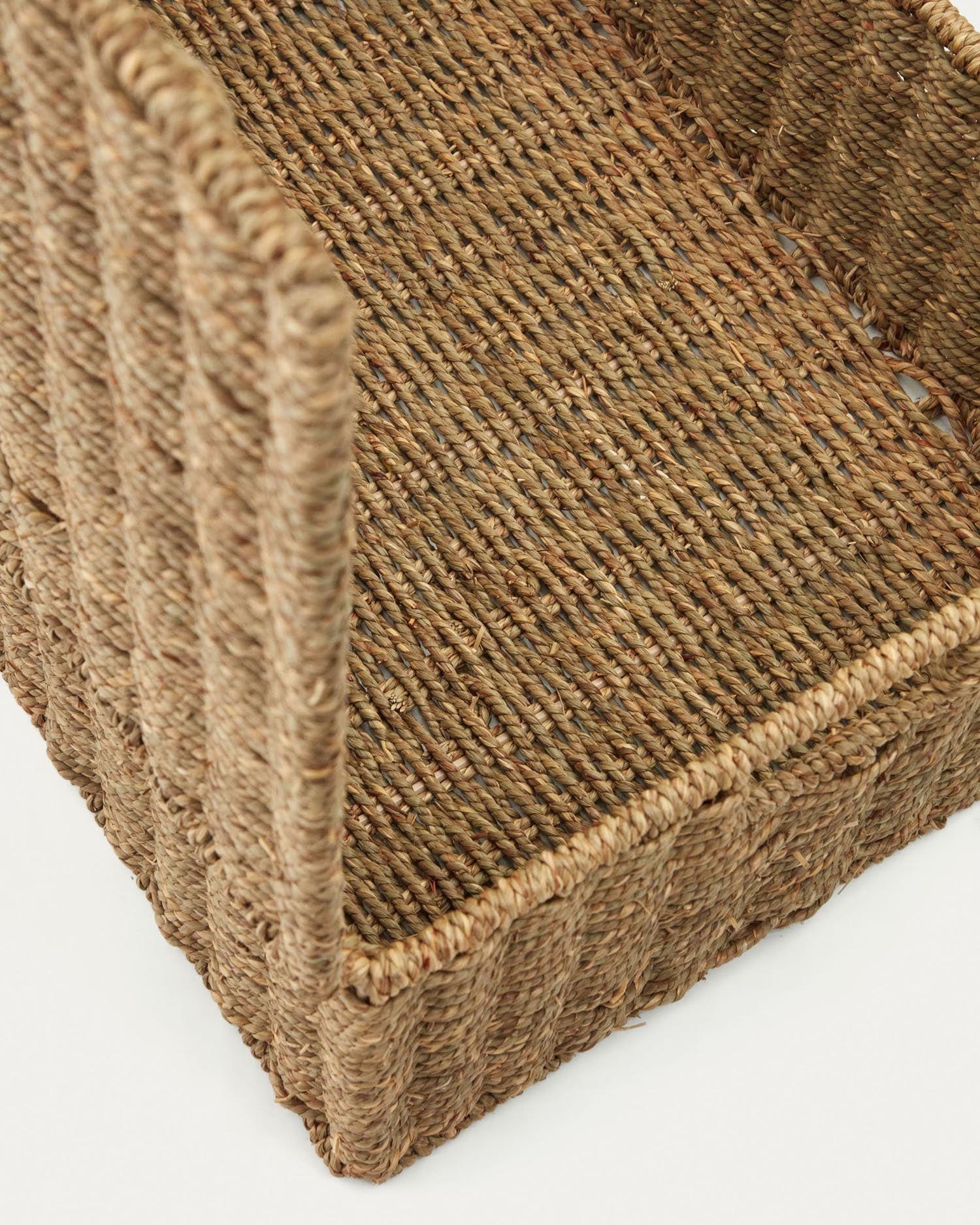 Tossa set made of 2 boxes with lids made of natural fibers 55 x 36 cm/60 x 40 cm