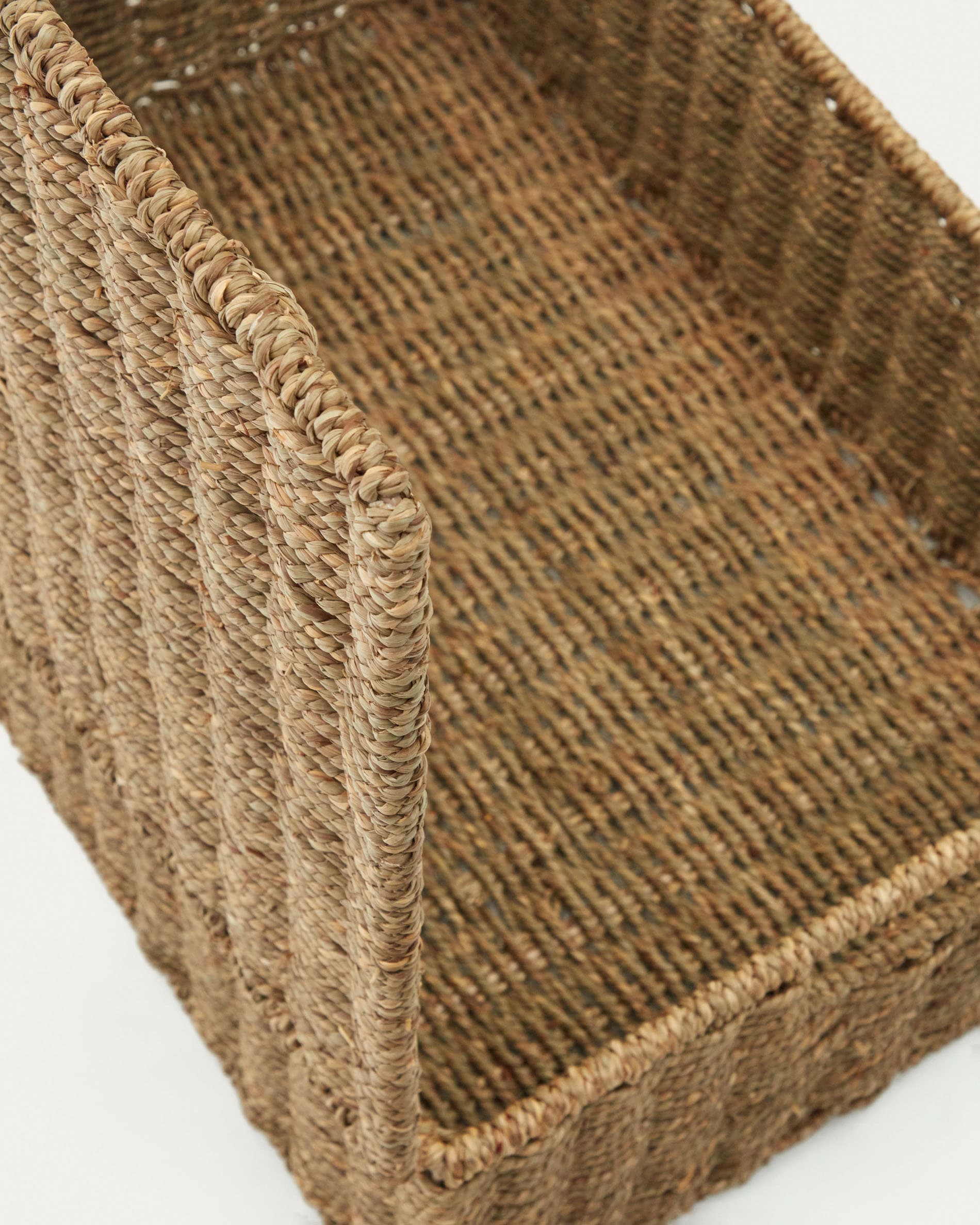 Tossa set made of 2 boxes with lids made of natural fibers 55 x 36 cm/60 x 40 cm