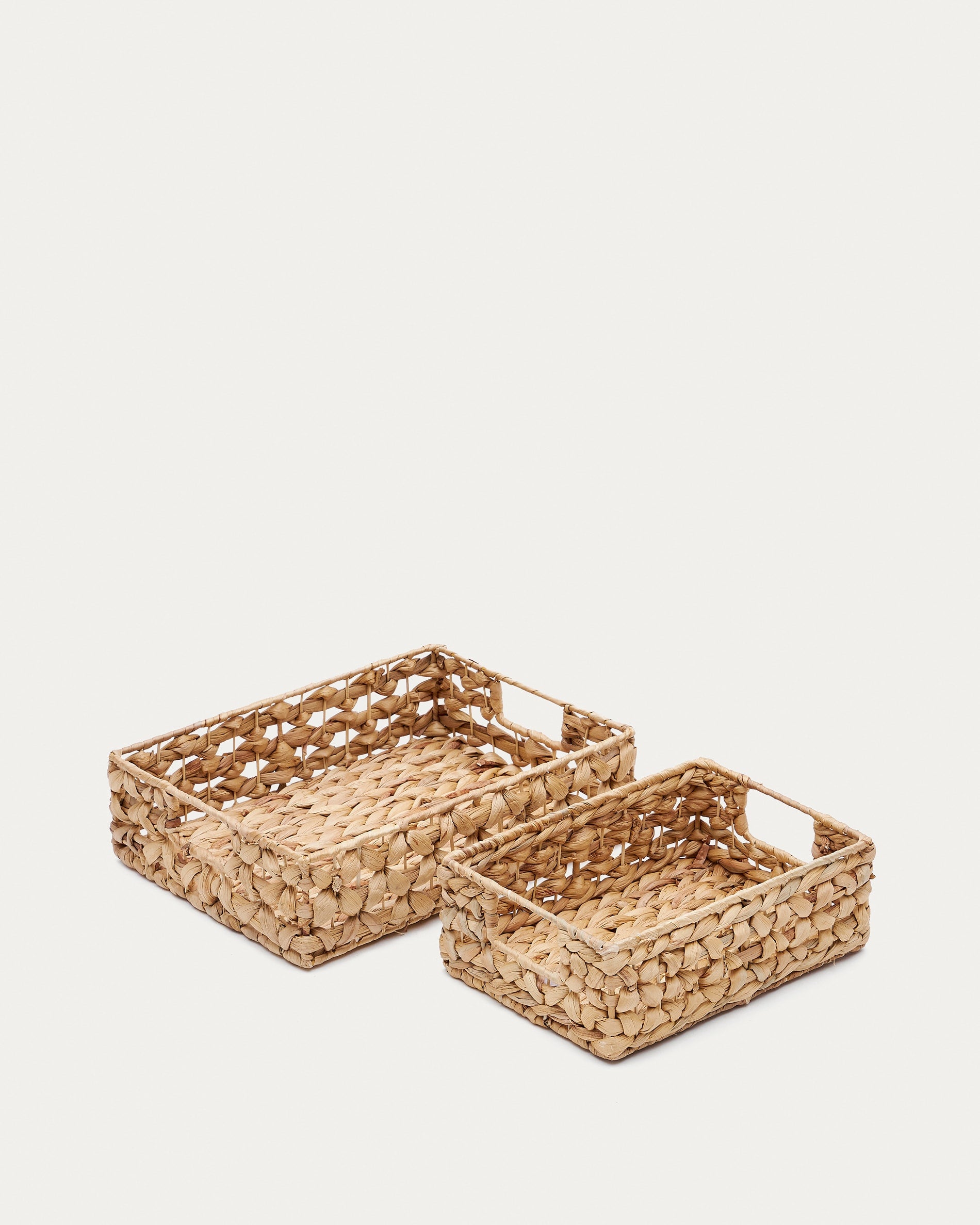 Tressa Set aus 2 Kisten aus Naturfasern 27 x 20 cm / 36 x 27 cm in Natur präsentiert im Onlineshop von KAQTU Design AG. Aufbewahrungsbox ist von Kave Home