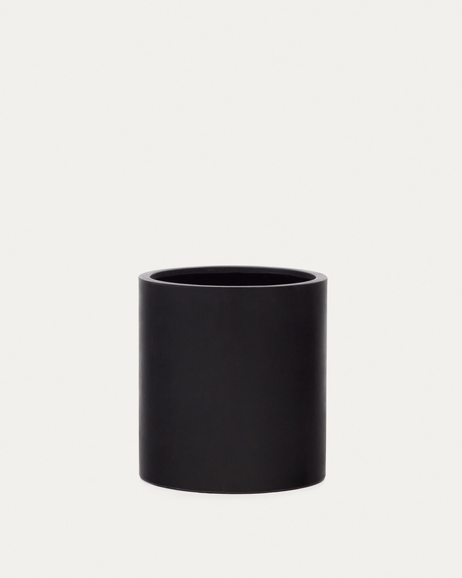 Aiguablava pot de fleurs en ciment noir Ø 52 cm