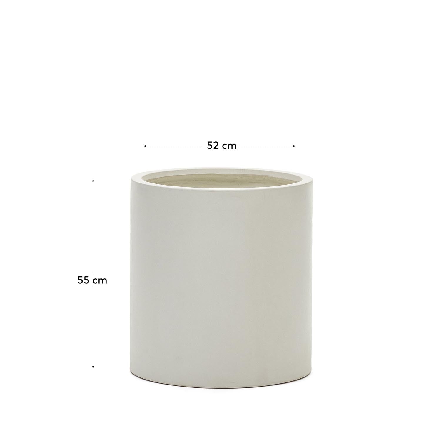 Stilvoller Aiguablava Zementtopf Ø 52 cm, ideal für moderne Gärten.