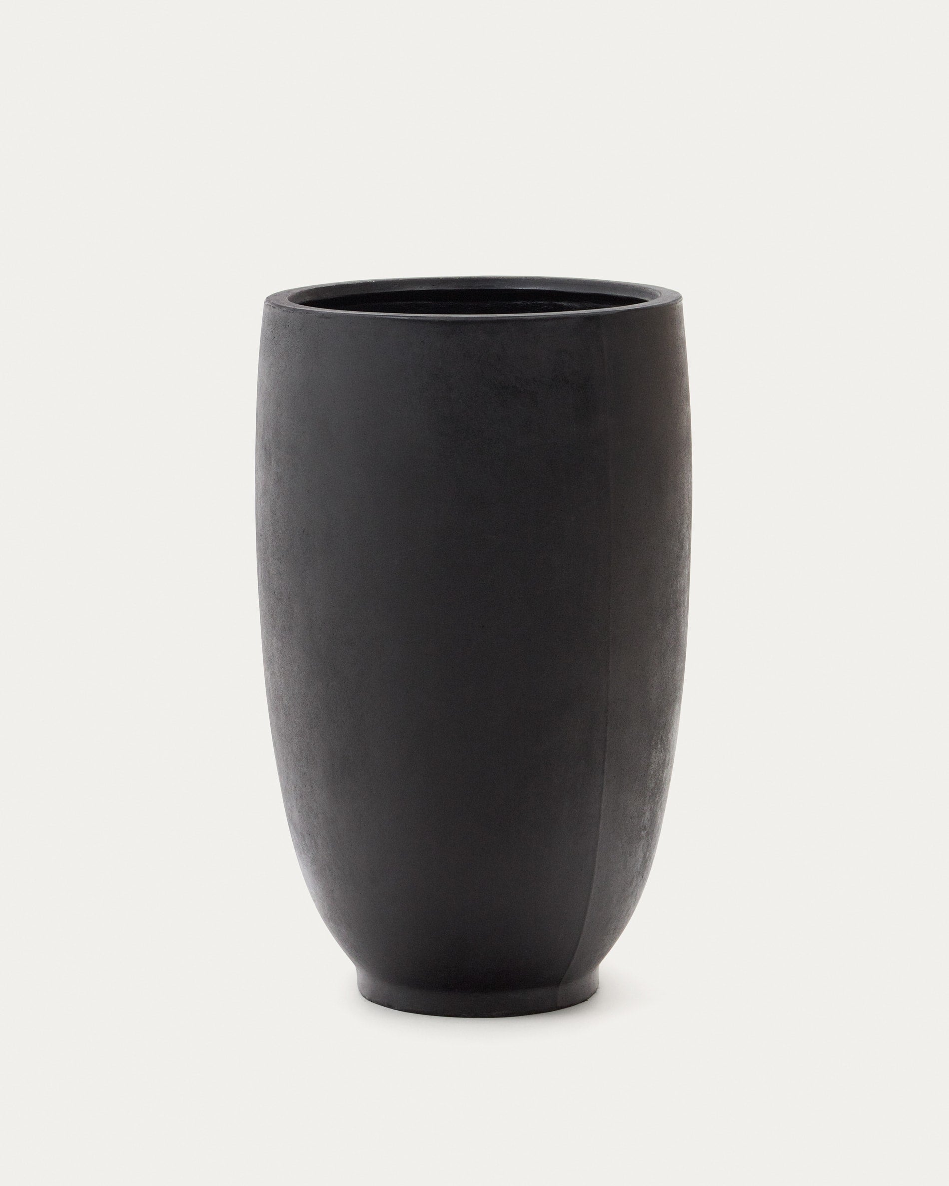 Aiguablava pot de fleurs en ciment noir Ø 75 cm