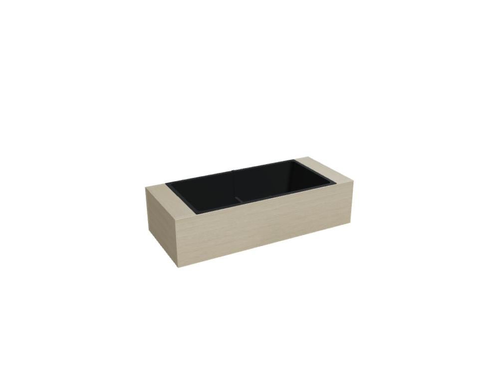 Standard DN10 - Blumentöpf auf den Schrank gestellt in Honigeiche präsentiert im Onlineshop von KAQTU Design AG. Büroschrank ist von Mdd