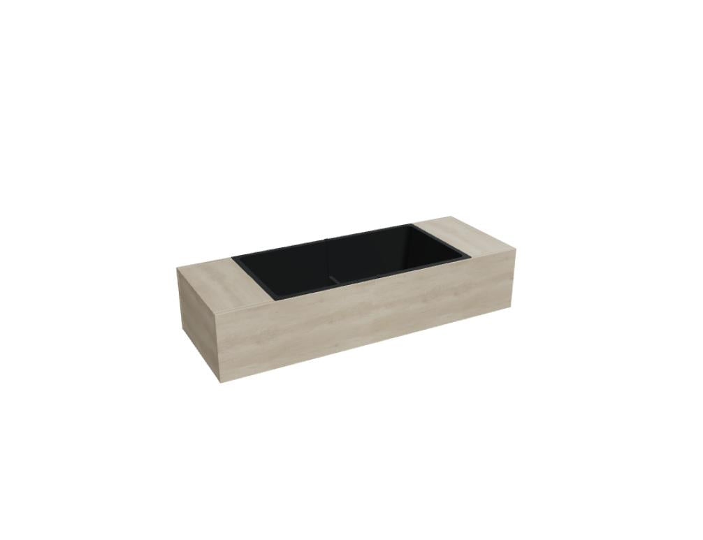 Standard DN12 - Blumentöpf auf den Schrank gestellt in Honigeiche präsentiert im Onlineshop von KAQTU Design AG. Büroschrank ist von Mdd