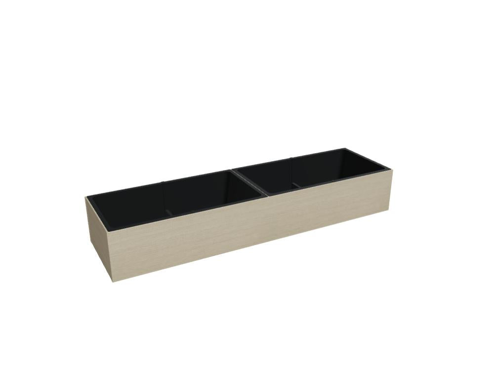 Standard DN16 - Blumentöpf auf den Schrank gestellt in Honigeiche präsentiert im Onlineshop von KAQTU Design AG. Büroschrank ist von Mdd