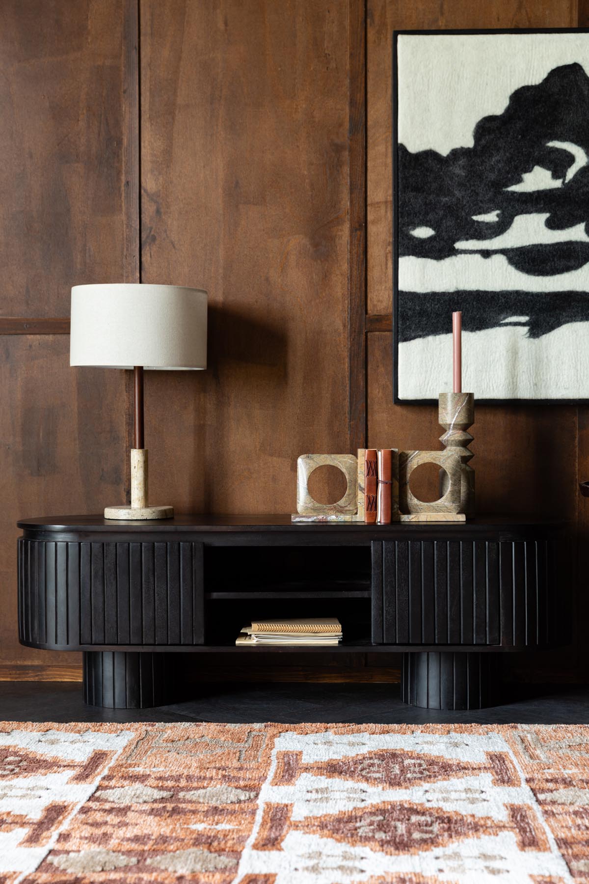 Kenji Sideboard in Braun präsentiert im Onlineshop von KAQTU Design AG. Sideboard ist von Dutchbone