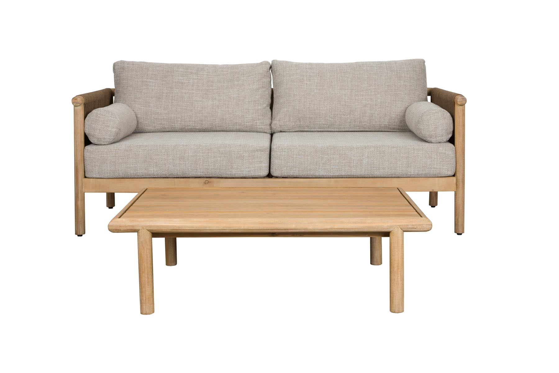 Set Outdoor Sofa Oasis + Couchtisch in Beige präsentiert im Onlineshop von KAQTU Design AG. Loungeset ist von Dutchbone