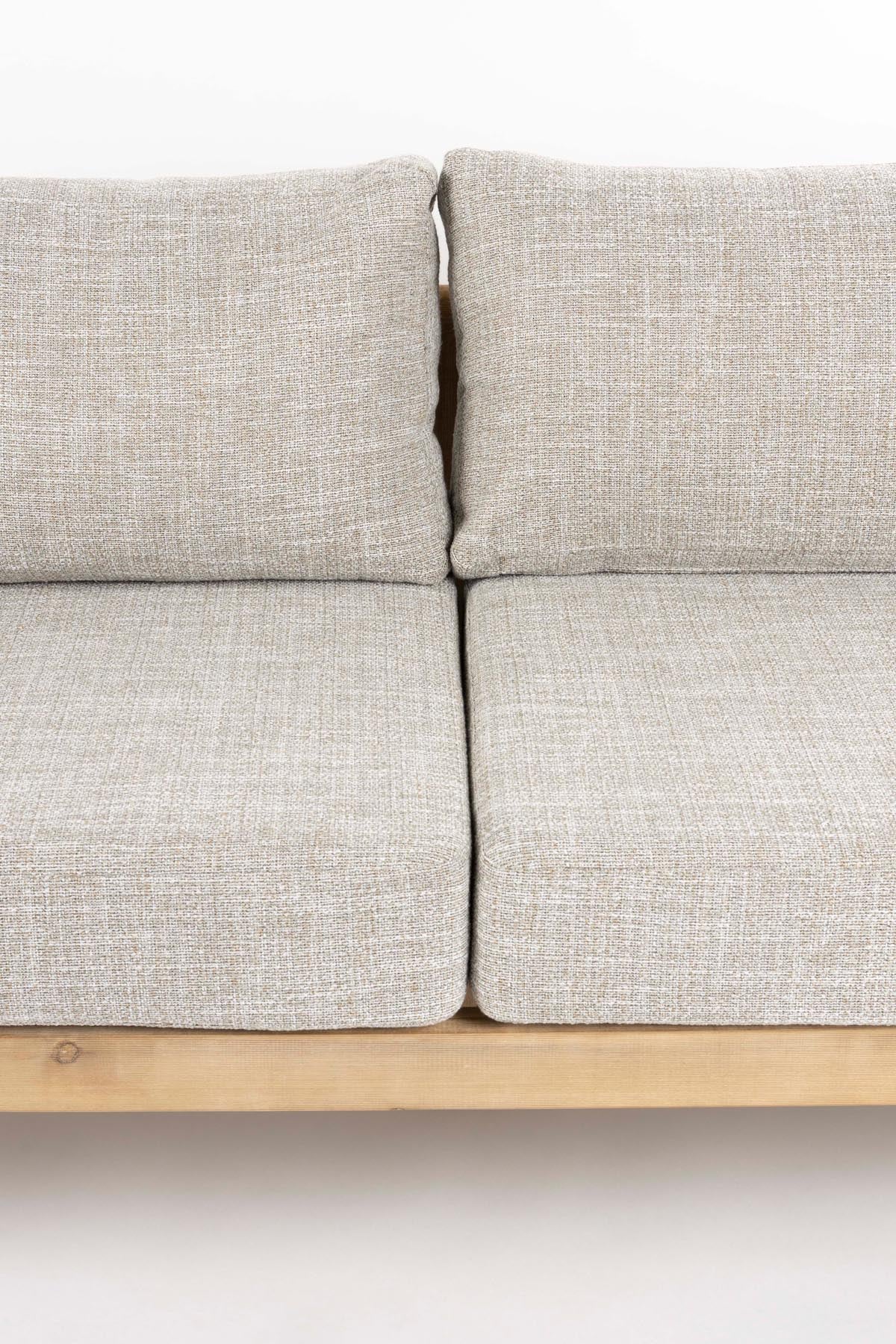 Loungeset Oasis (Sofa + Kaffeetisch + 2 Liegestühle) in Beige präsentiert im Onlineshop von KAQTU Design AG. Loungeset ist von Dutchbone