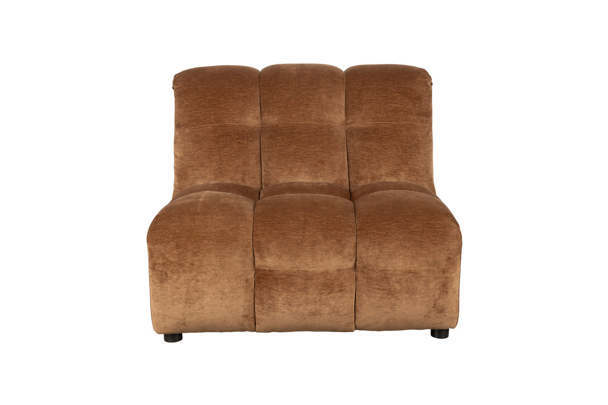 Sofa Element Hackman ohne Arm in Cognac präsentiert im Onlineshop von KAQTU Design AG. Modulares Sofa ist von Dutchbone