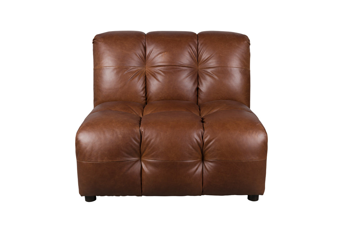 Sofa Element Hackman ohne Arm in Chocolate präsentiert im Onlineshop von KAQTU Design AG. Modulares Sofa ist von Dutchbone