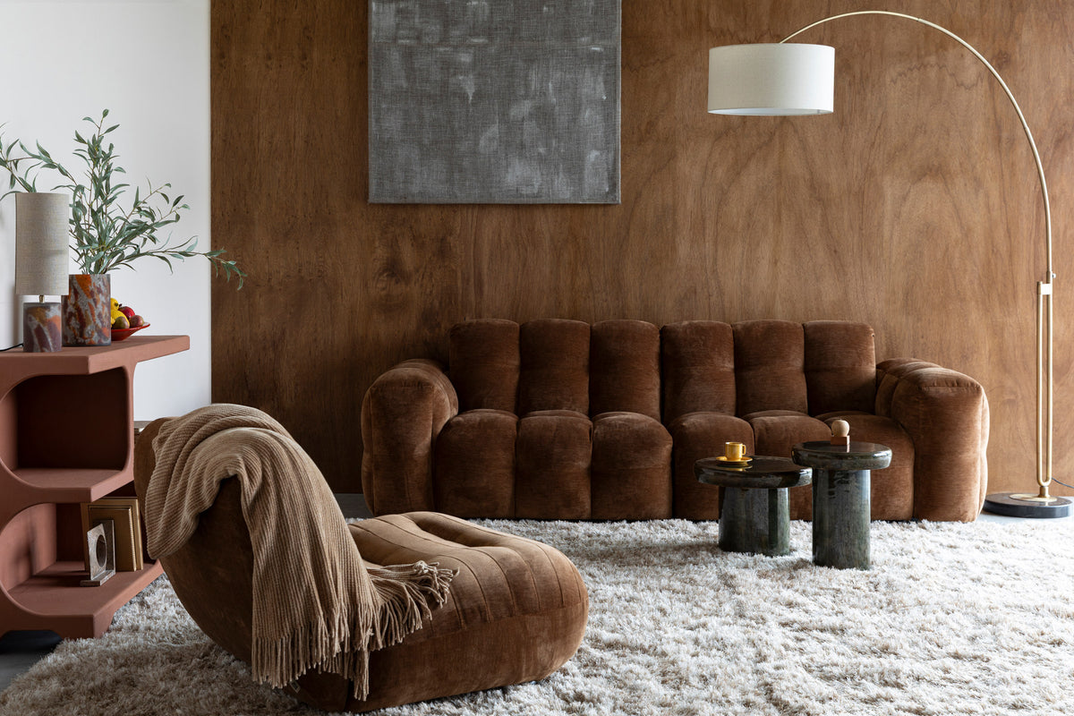 Sofa Hackman 3-Sitzer in Beige präsentiert im Onlineshop von KAQTU Design AG. 3er Sofa ist von Dutchbone