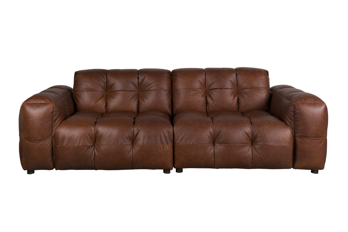 Sofa Hackman 3-Sitzer in Chocolate präsentiert im Onlineshop von KAQTU Design AG. 3er Sofa ist von Dutchbone