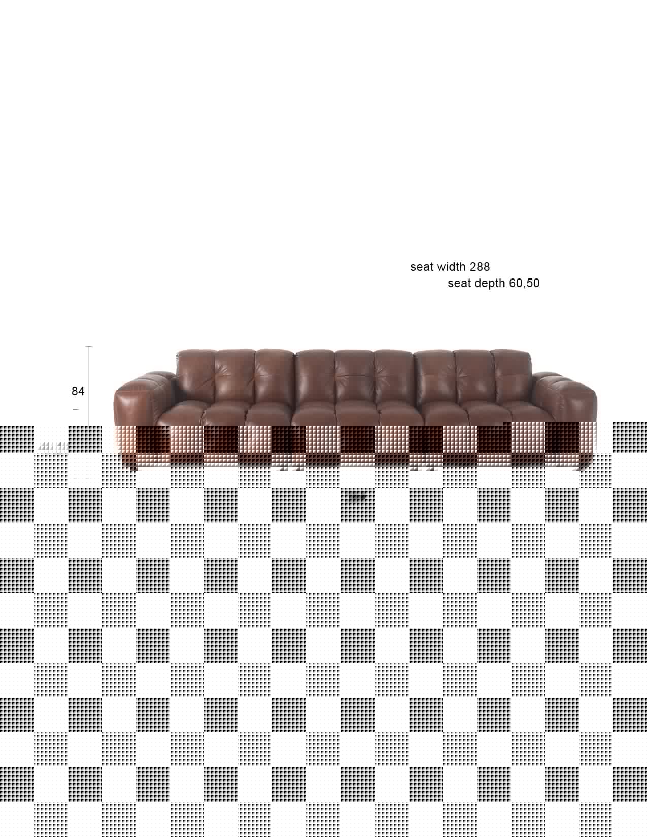 Sofa Hackman 4.5-Sitzer in Schokolade präsentiert im Onlineshop von KAQTU Design AG. 4er Sofa ist von Dutchbone