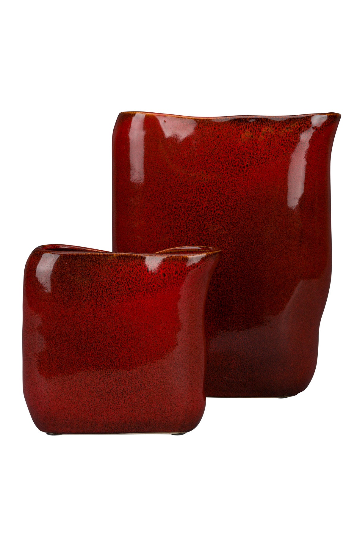 Vase Edna S in Rot präsentiert im Onlineshop von KAQTU Design AG. Vase ist von Dutchbone