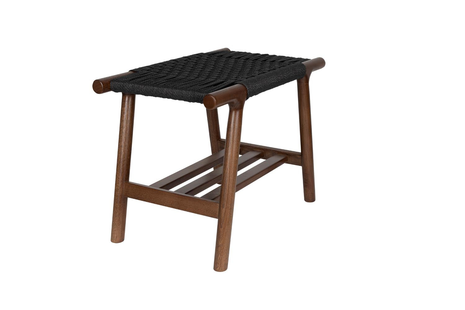 Hocker Kintaro in Walnuss präsentiert im Onlineshop von KAQTU Design AG. Hocker ist von Dutchbone