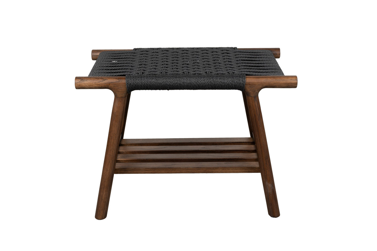 Hocker Kintaro in Walnuss präsentiert im Onlineshop von KAQTU Design AG. Hocker ist von Dutchbone