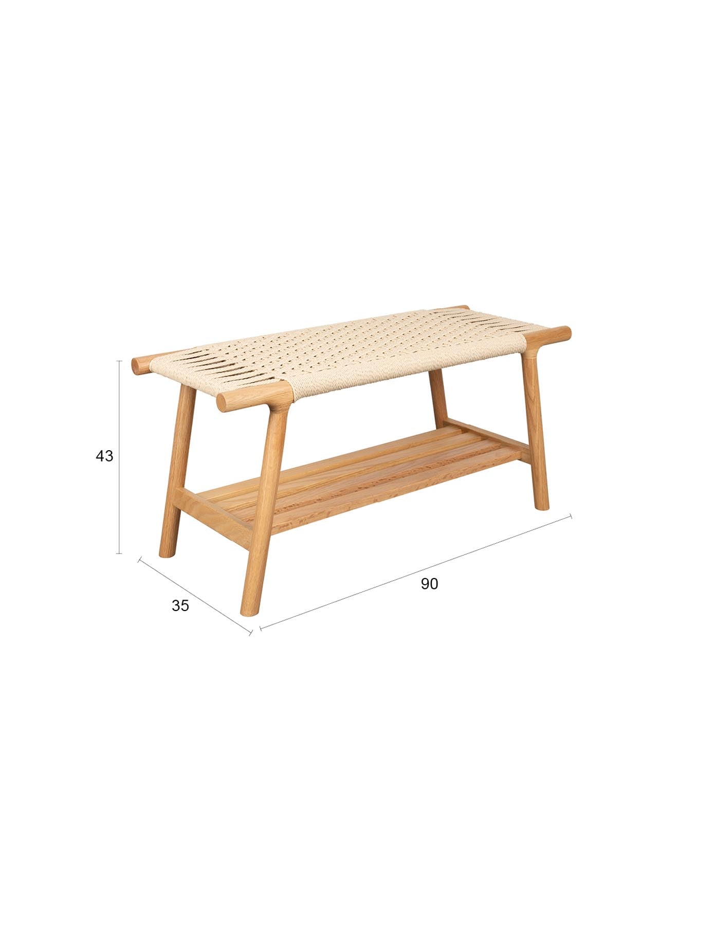 Elegante Kintaro Bank von Dutchbone, die mit ihrem modernen Look und den sanften Farbtönen jedem Interieur einen Hauch von Stil verleiht.