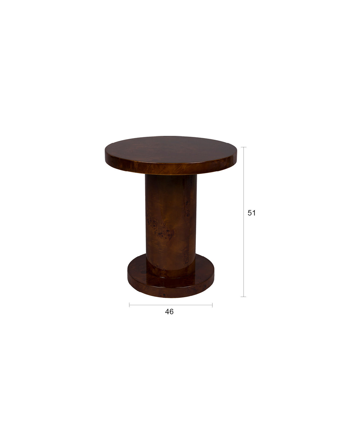 Beistelltisch Quinn in Walnuss präsentiert im Onlineshop von KAQTU Design AG. Beistelltisch ist von Dutchbone