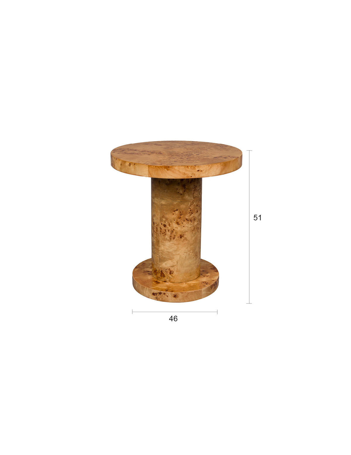 Beistelltisch Quinn in Natural präsentiert im Onlineshop von KAQTU Design AG. Beistelltisch ist von Dutchbone
