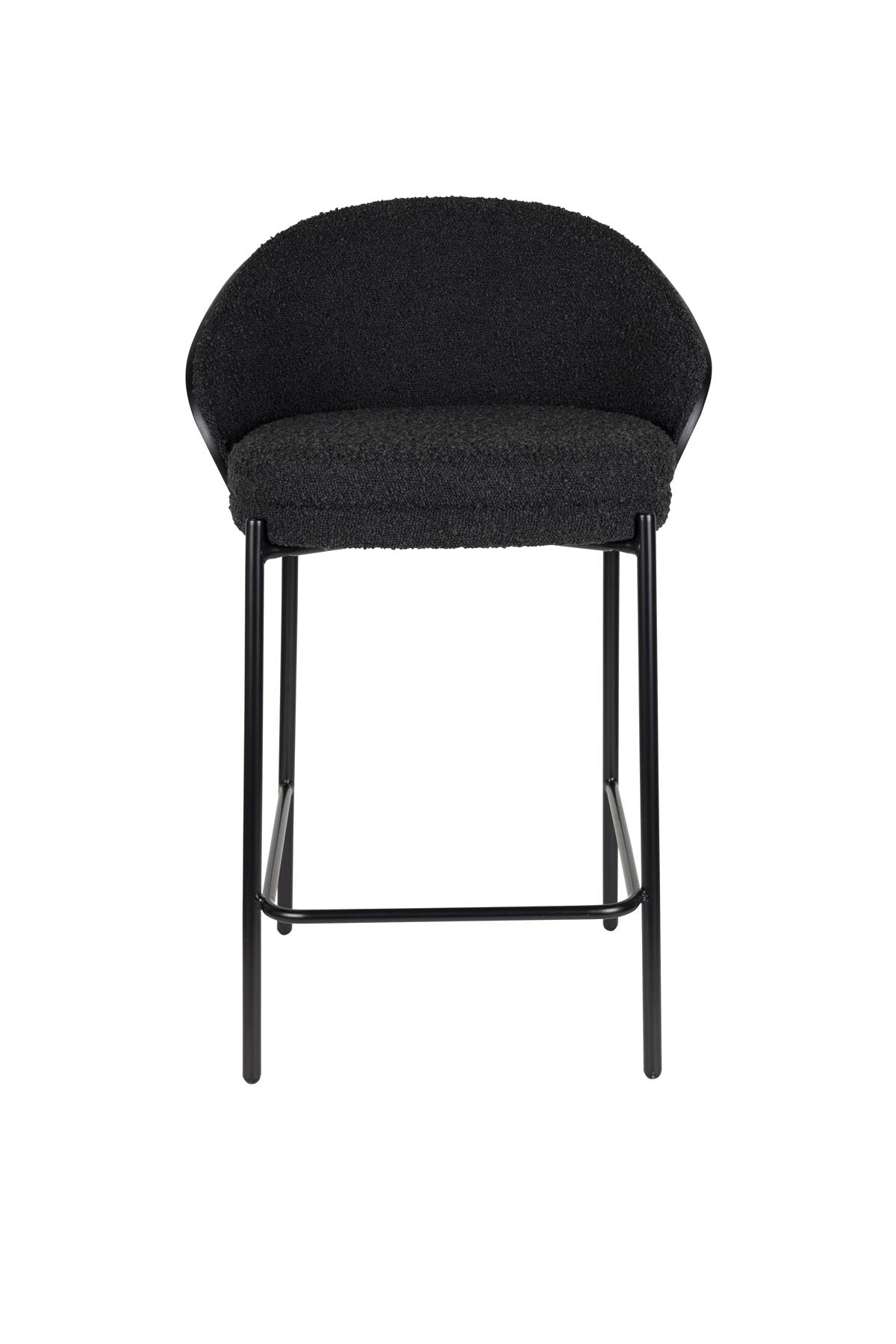 Barstuhl Rodin Bouclé Black in Schwarz präsentiert im Onlineshop von KAQTU Design AG. Barstuhl ist von Dutchbone