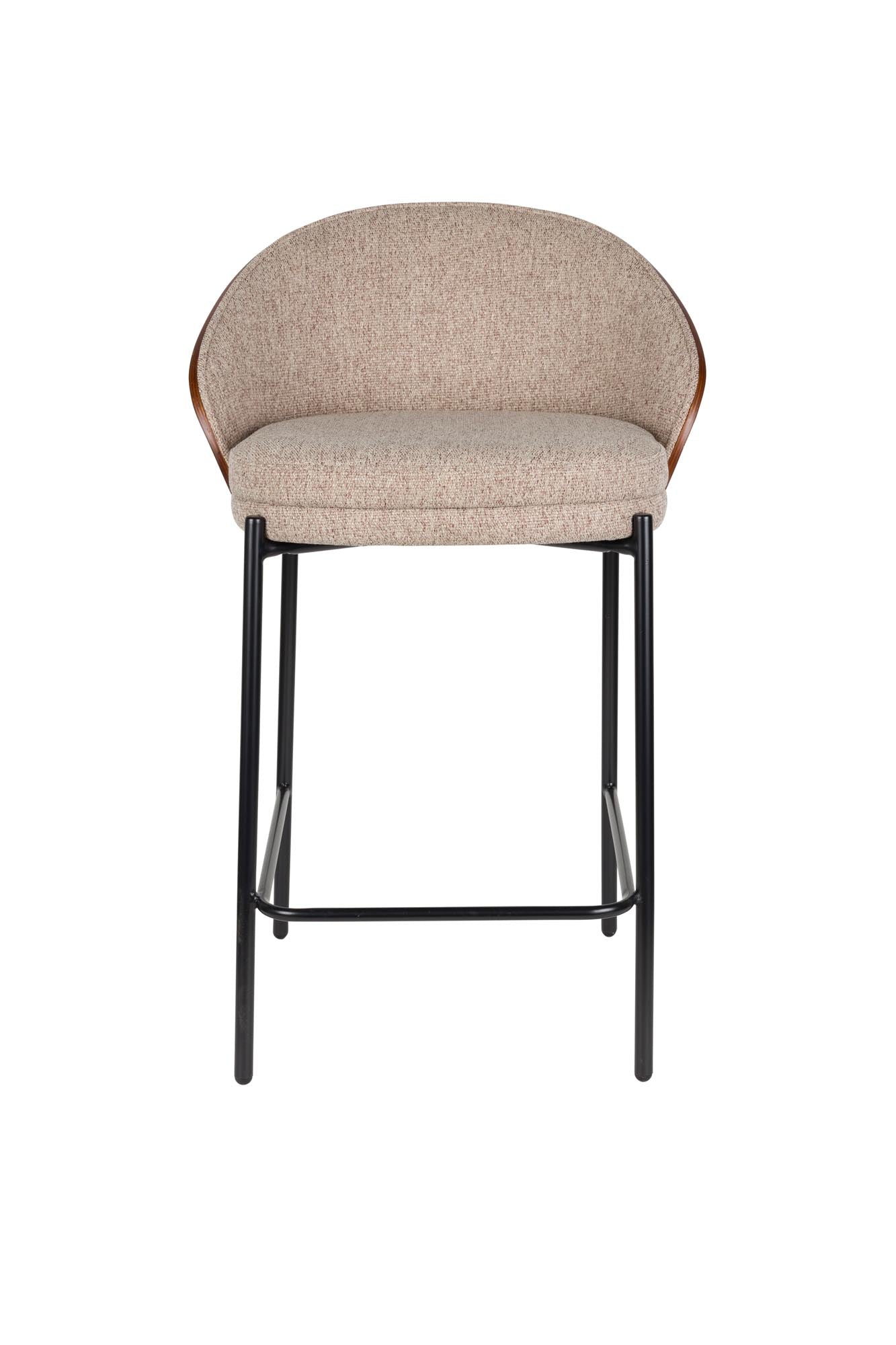 Barstuhl Rodin Beige in Schwarz präsentiert im Onlineshop von KAQTU Design AG. Barstuhl ist von Dutchbone