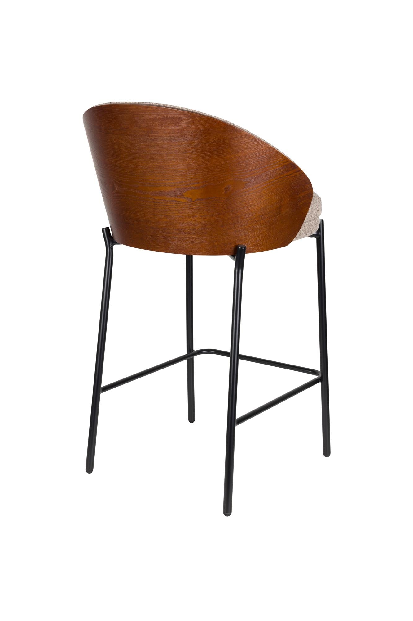 Barstuhl Rodin Beige in Schwarz präsentiert im Onlineshop von KAQTU Design AG. Barstuhl ist von Dutchbone