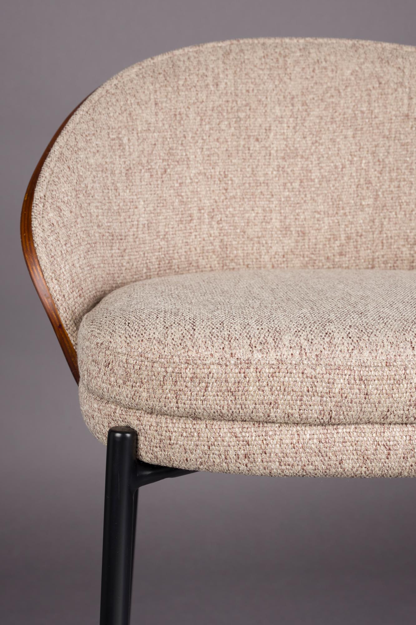 Barstuhl Rodin Beige in Schwarz präsentiert im Onlineshop von KAQTU Design AG. Barstuhl ist von Dutchbone
