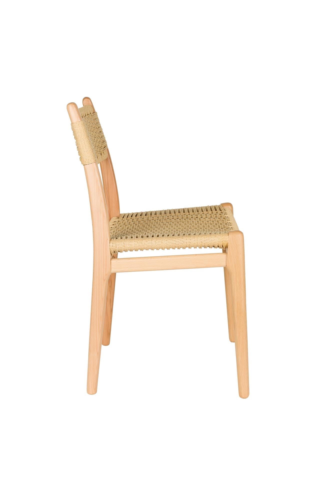 Stuhl Cecile Natural in Beige präsentiert im Onlineshop von KAQTU Design AG. Stuhl ist von Dutchbone