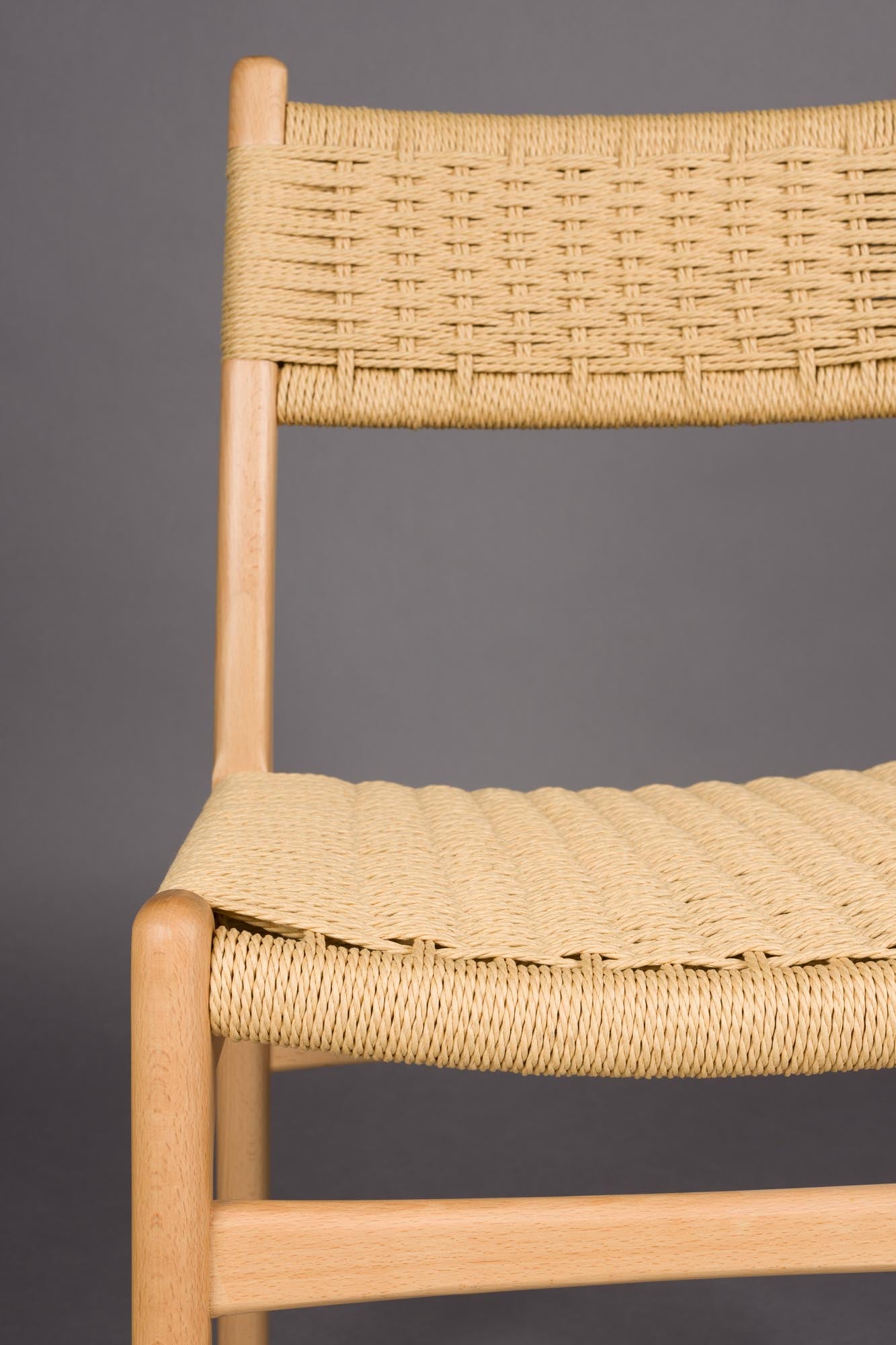 Stuhl Cecile Natural in Beige präsentiert im Onlineshop von KAQTU Design AG. Stuhl ist von Dutchbone