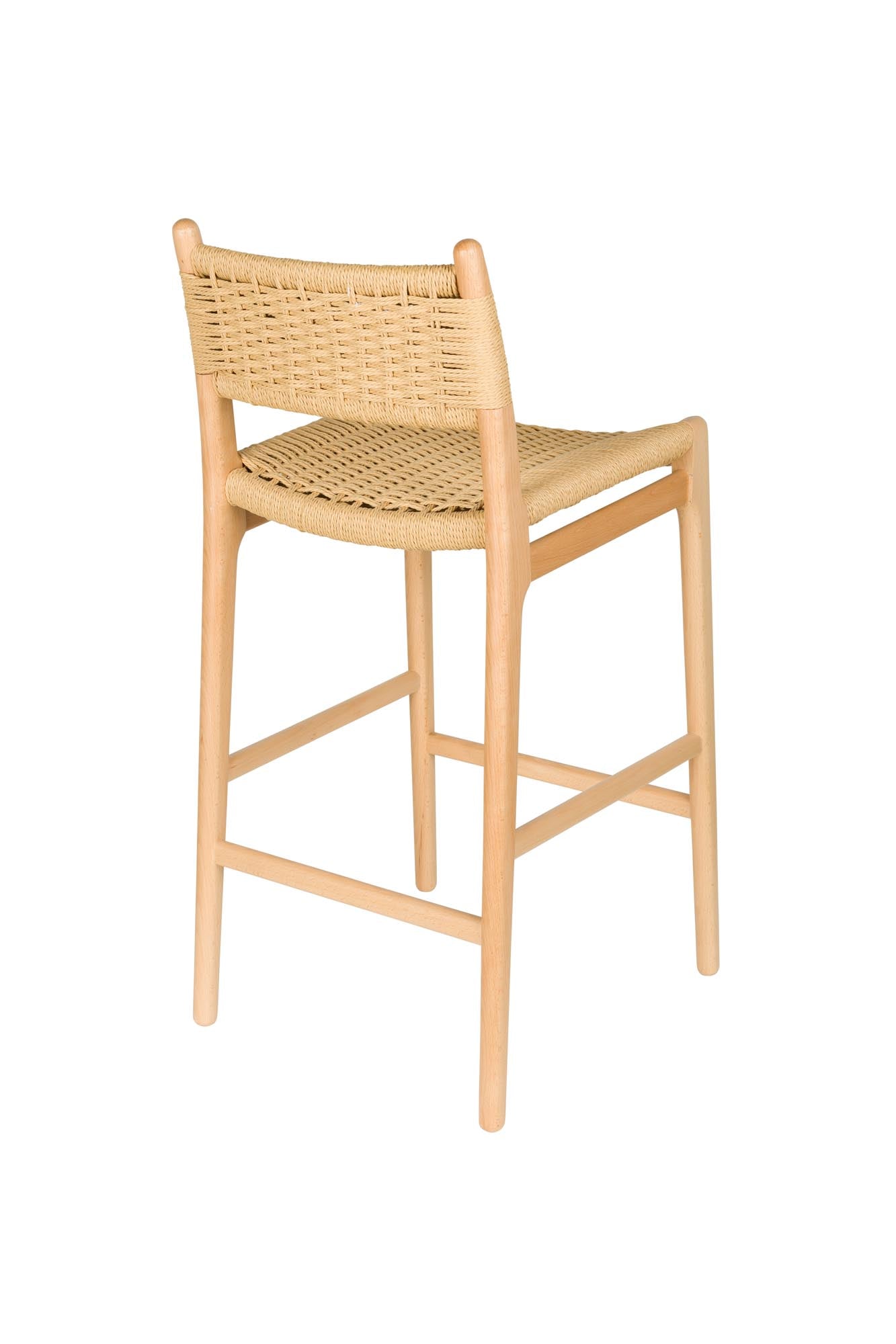 Barstuhl Cecile in Natural präsentiert im Onlineshop von KAQTU Design AG. Barstuhl ist von Dutchbone