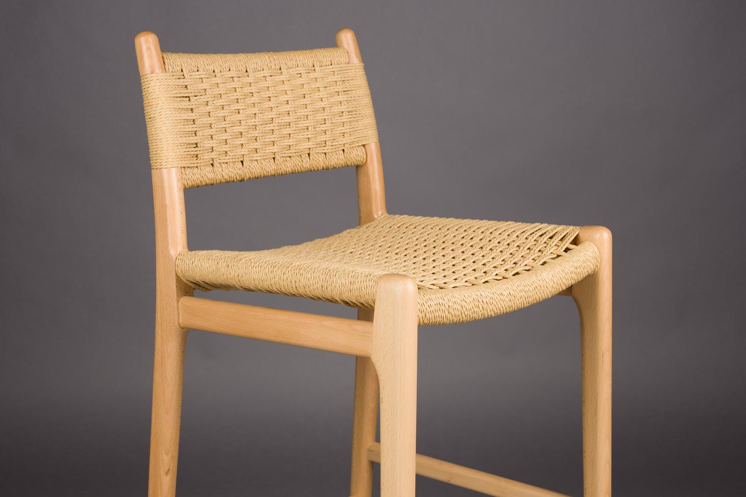 Barstuhl Cecile in Natural präsentiert im Onlineshop von KAQTU Design AG. Barstuhl ist von Dutchbone