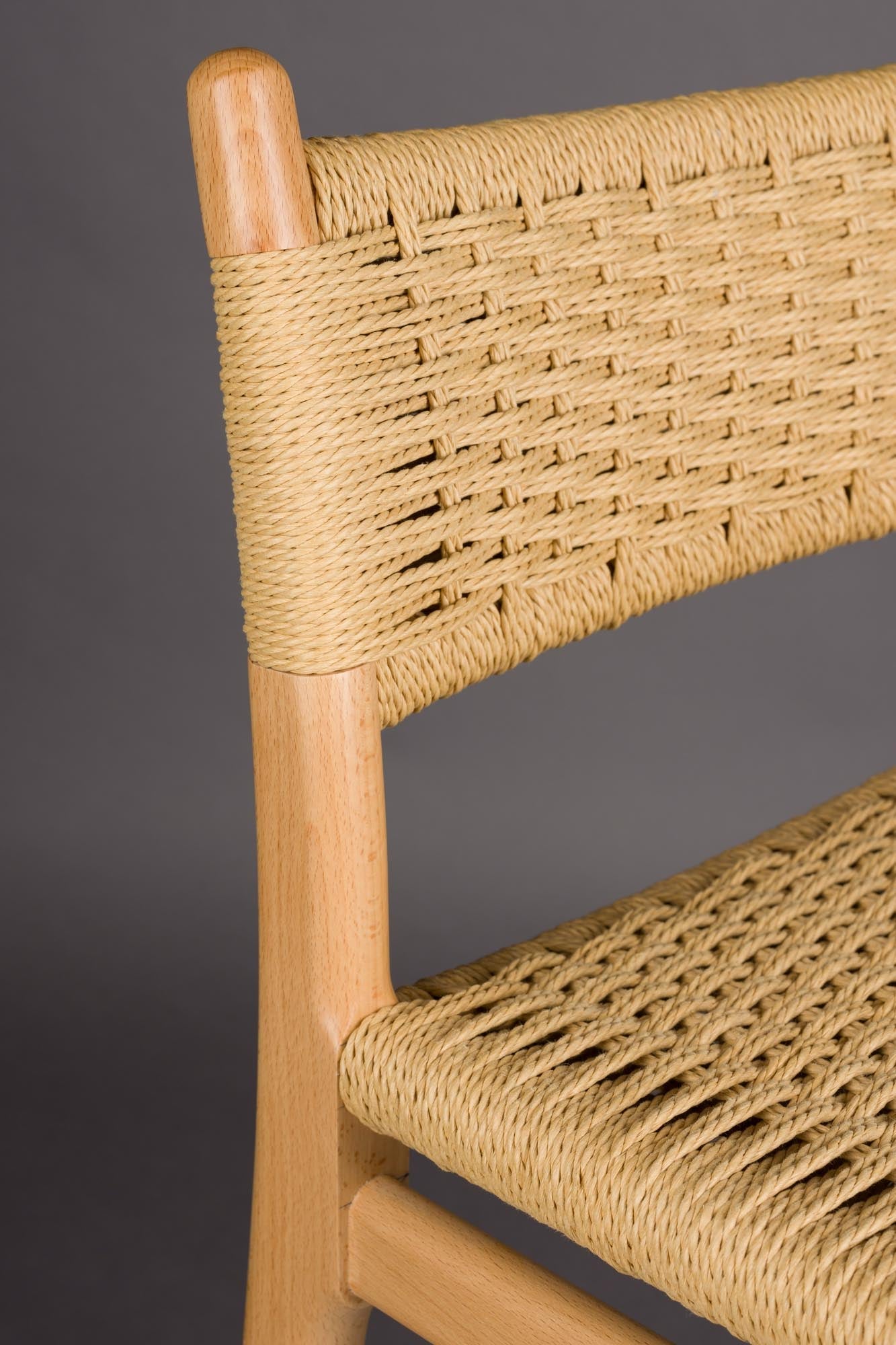 Barstuhl Cecile in Natural präsentiert im Onlineshop von KAQTU Design AG. Barstuhl ist von Dutchbone