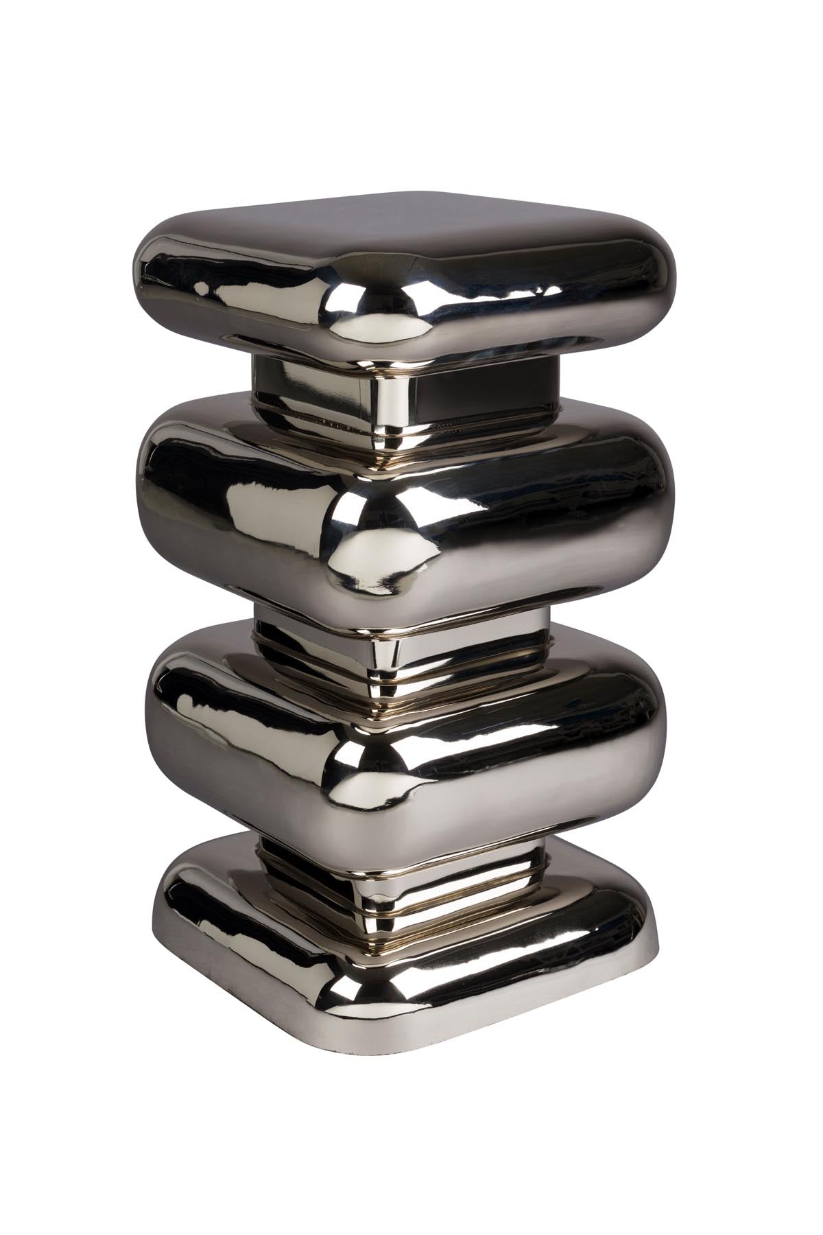 Hocker Stubby in Silver präsentiert im Onlineshop von KAQTU Design AG. Hocker ist von Dutchbone