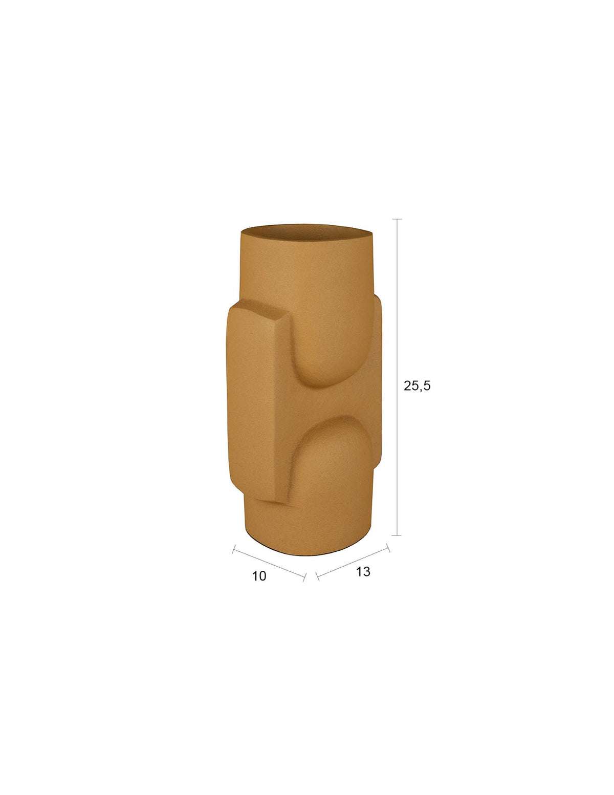 Vase Santos in Ochre präsentiert im Onlineshop von KAQTU Design AG. Vase ist von Dutchbone