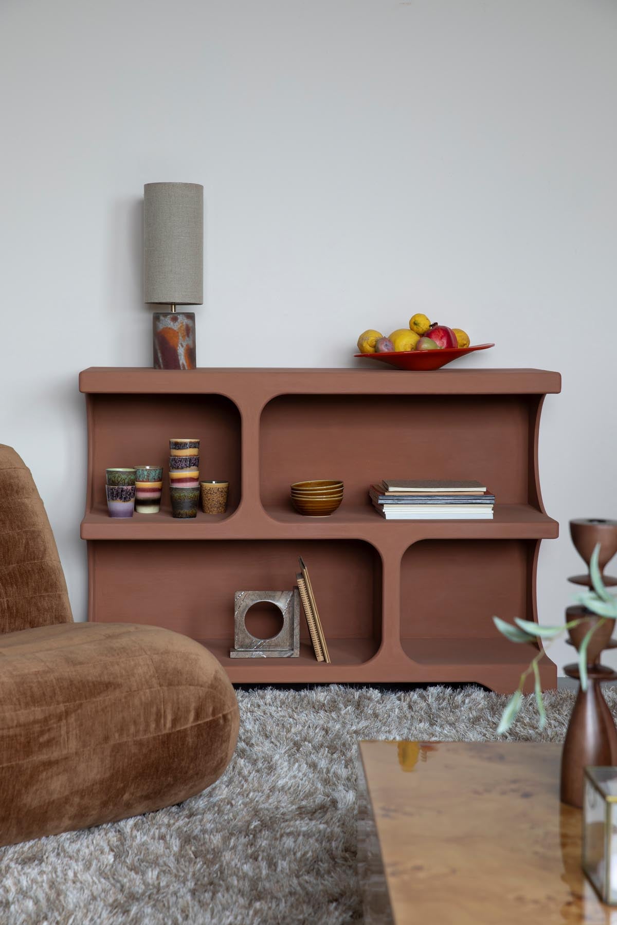 Regal Dundee in Terrakotta präsentiert im Onlineshop von KAQTU Design AG. Bücherregal ist von Dutchbone
