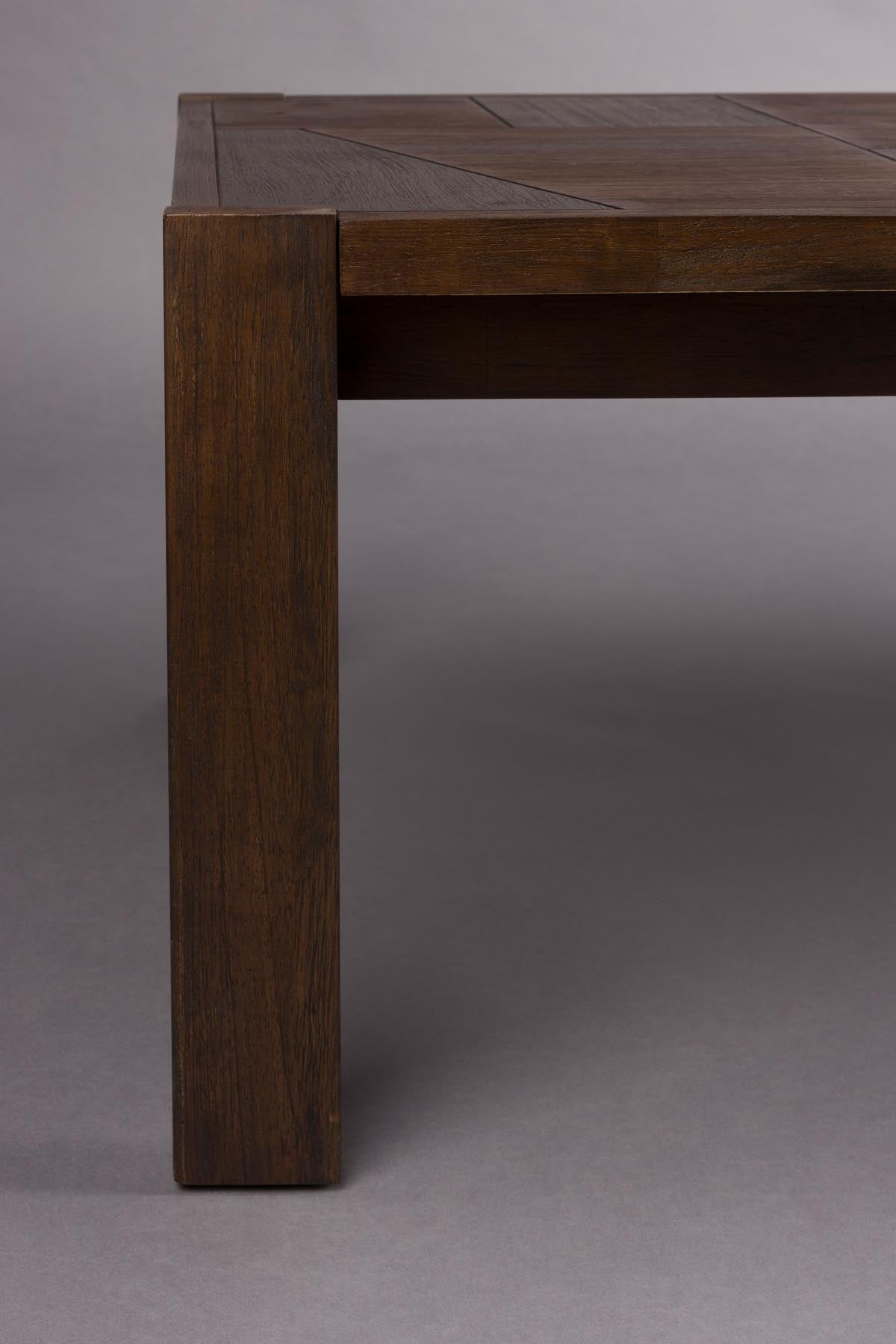 Eleganter Couchtisch Bruneau von Dutchbone in warmem Braun, ideal für stilvolle Wohnräume und gesellige Abende.