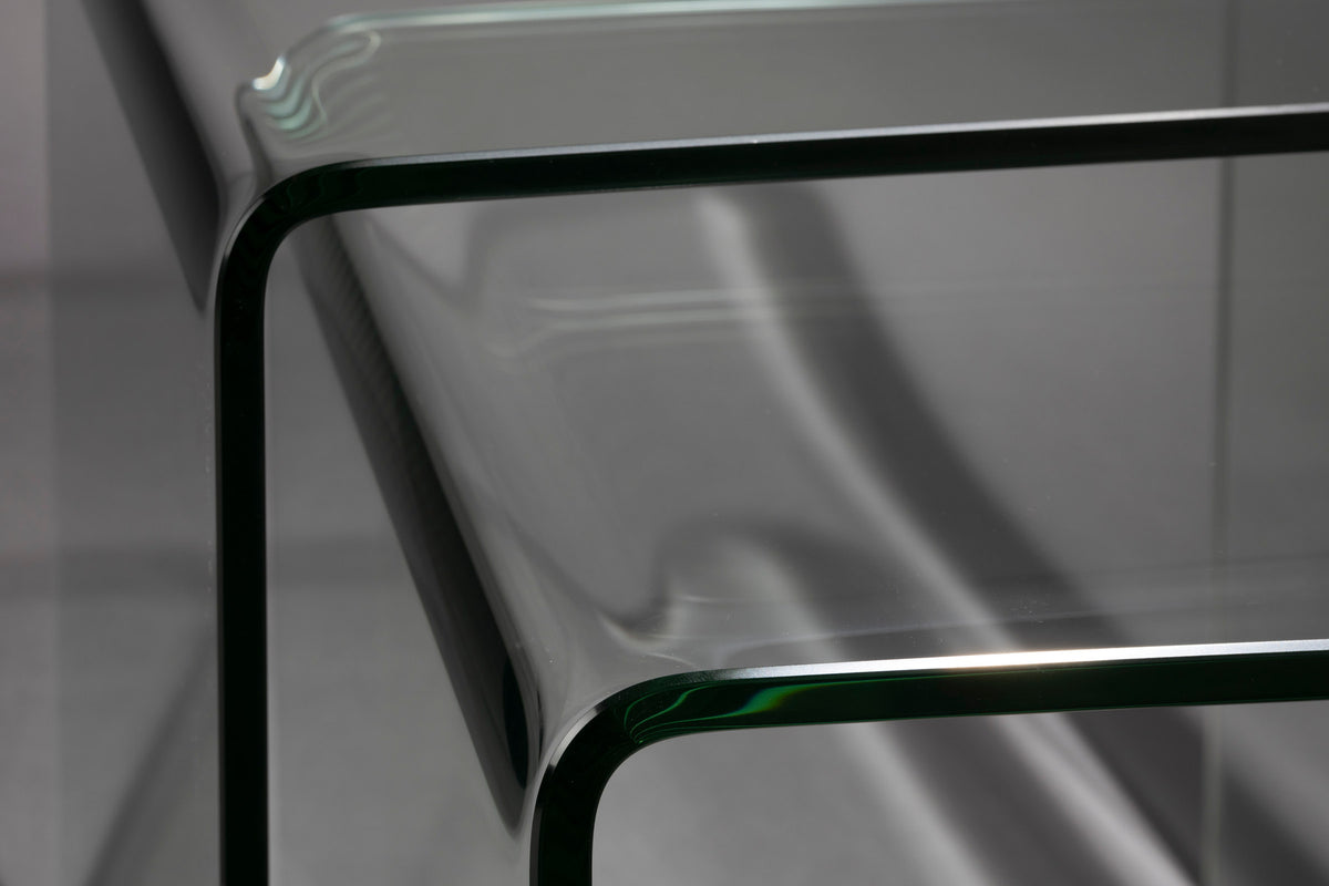 Beistelltisch Vetro Set of 2 in Transparent präsentiert im Onlineshop von KAQTU Design AG. Beistelltisch ist von Dutchbone